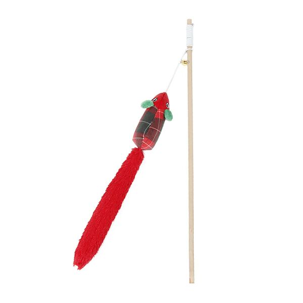 Игрушка для кошек FOXIE Tartan mouse Дразнилка Мышка в клеточку с кошачьей мятой