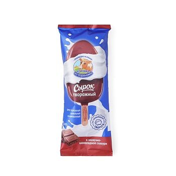 Сырок творожный глазированный Коровка из Кореновки ванильный в молочно-шоколадной глазури 23%