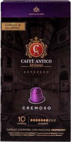 Кофе молотый в капсулах CAFFE ANTICO Alu Cremoso, 10кап
