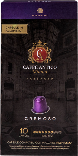 

Кофе молотый в капсулах Caffe Antico Alu Cremoso, 10 капсул, 55 г