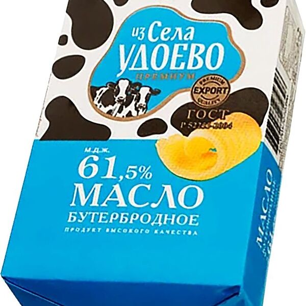 Масло сливочное Из Села Удоево бутербродное 61.5%