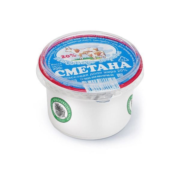 

Сметана Никольское здоровье 20% 200 г