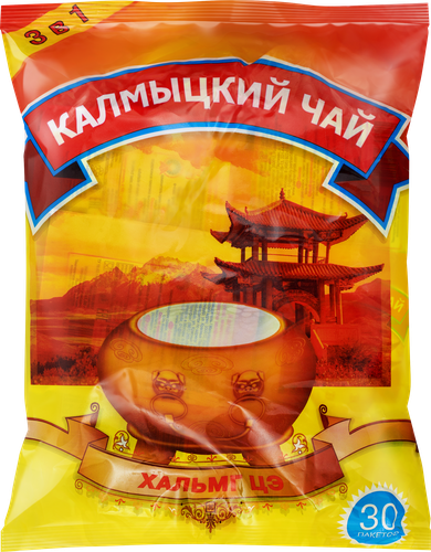 

Напиток сухой КАЛМЫЦКИЙ ЧАЙ 3в1 из экстрактов зеленого и черного чая, 360г