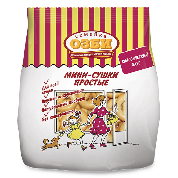 Мини-сушки простые Семейка Озби классические