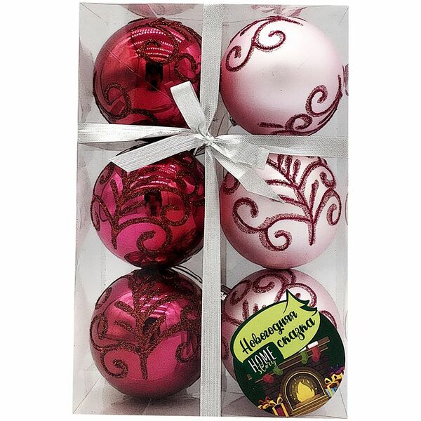 Набор ёлочных шаров Радость Home Story, 6шт