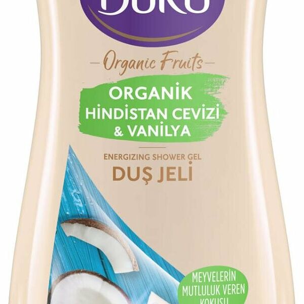 Гель для душа Duru Organic Fruits Vanilla & Coconut