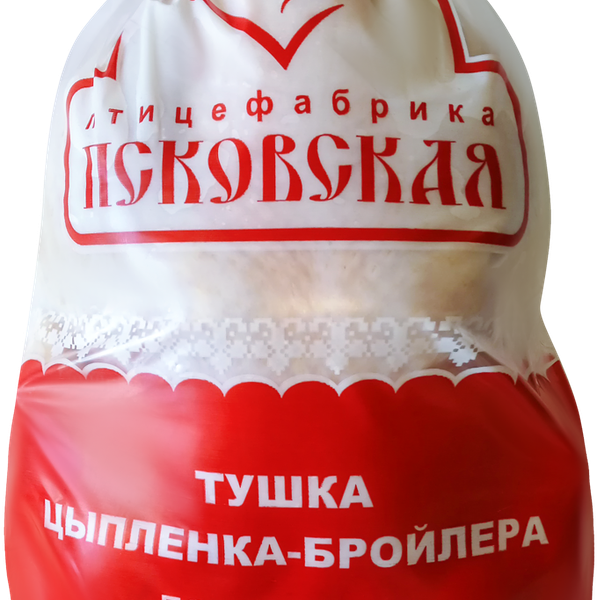 Тушки цыплят ПСКОВСКАЯ ПТИЦЕФАБРИКА потрошеные, 1-й сорт пакет вес до 2.3 кг