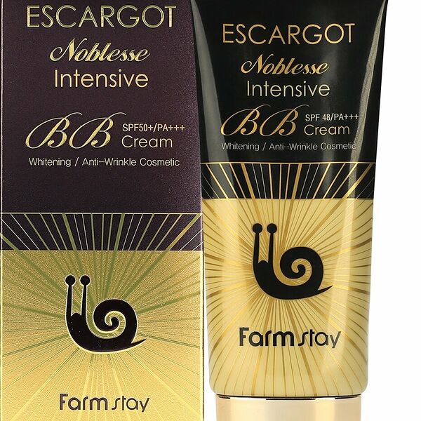 FarmStay BB-крем для лица с муцином королевской улитки антивозрастной SPF 50+/PA+++, 50 г