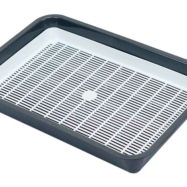 Туалет для кошек HOMECAT с сеткой 40х26х6,5см серый