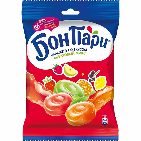 Леденцы Бон Пари Фруктовый Микс 500г