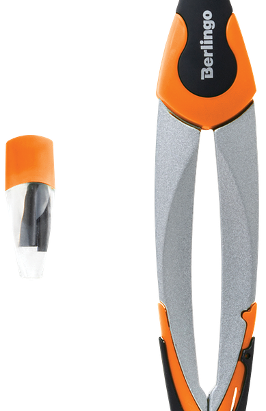 Готовальня Berlingo Optimum, 2 предмета, циркуль 13,5см, пластиковый футляр