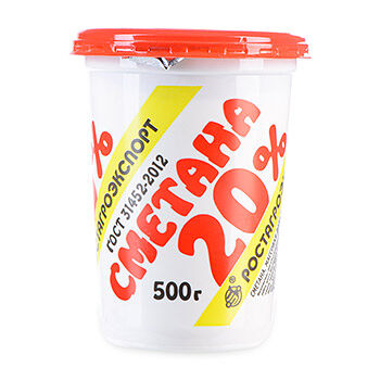 Сметана 20% Ростагроэкспорт 500г
