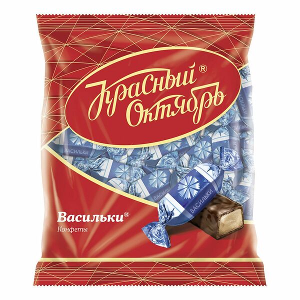 Конфеты васильки Красный Октябрь 250 г