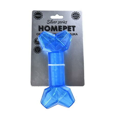HOMEPET SILVER SERIES Игрушка для собак охлаждающая Косточка 17х6х3см
