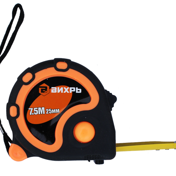 Рулетка ВИХРЬ 7,5мх25мм