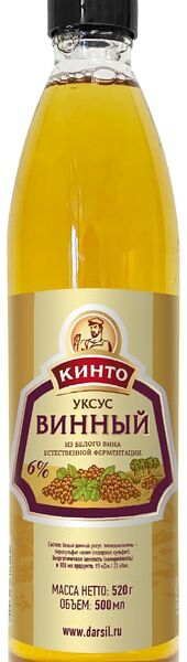 Уксус Кинто винный из белого вина 520мл