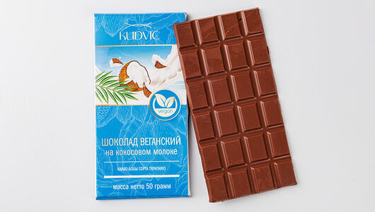 Шоколад Kudvic на кокосовом молоке