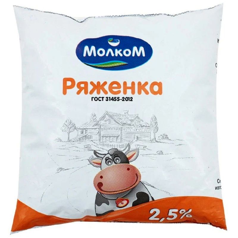 

Ряженка Лужок 2.5% 500 мл