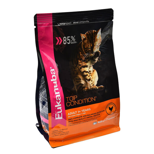 Корм Eukanuba Cat Adult сухой для взрослых кошек с домашней птицей