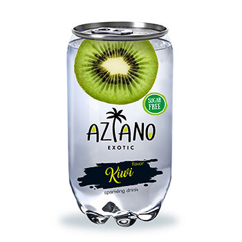 Напиток газированный Aziano Kiwi со вкусом киви  