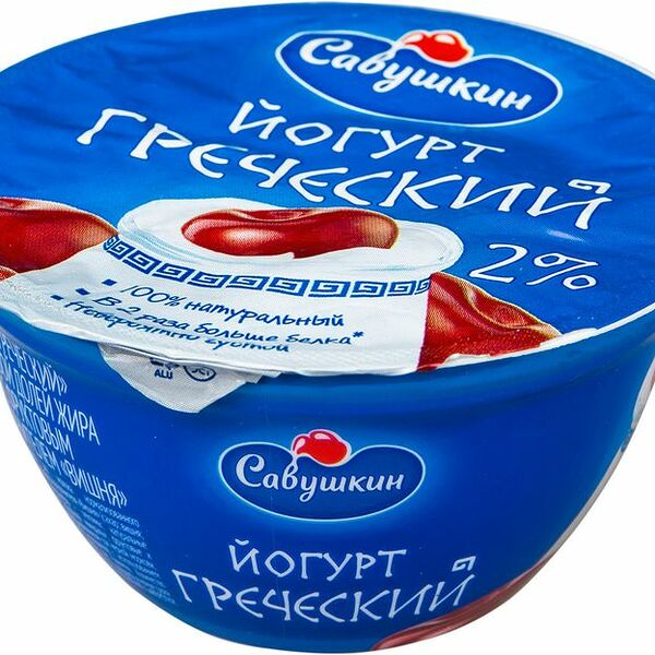 Йогурт Teos греческий вишня 2%, 140г