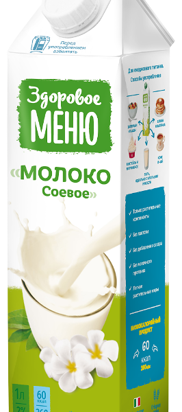 Молоко соевое Здоровое меню 2%