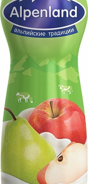 Йогурт питьевой Alpenland яблоко-груша, 1.2% (Ehrmann)