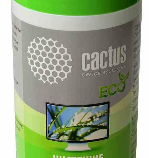 Салфетки для экрана Cactus, 100 шт.