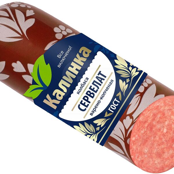 Колбаса варено-копченая КАЛИНКА Сервелат