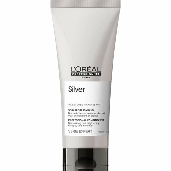 L'Oreal Professionnel Кондиционер Serie Expert Silver для нейтрализации желтизны осветленных и седых волос, 200 мл