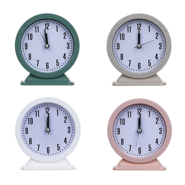 Ladecor chrono будильник, пластик, 12x10,5x4,5 см, 1xaa, 4 цвета, арт.06-50