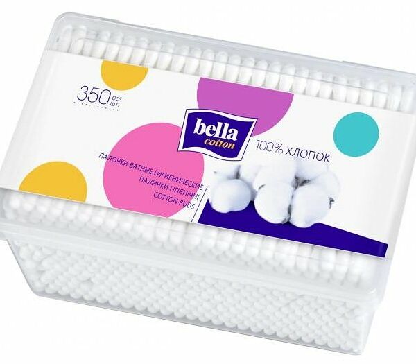 Ватные палочки Bella Cotton гигиенические, 350 шт