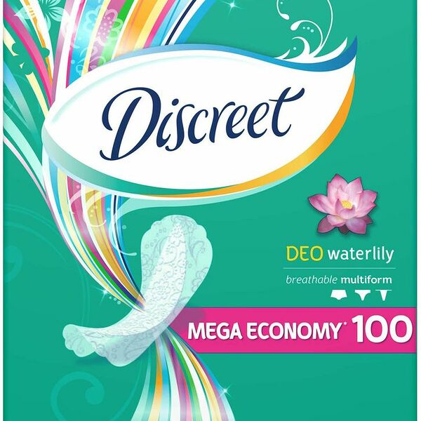 Прокладки ежедневные Discreet Deo Water Lily Multiform 100 шт.