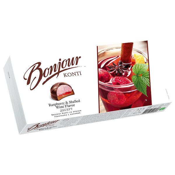 Пирожное Bonjour малиновый глинтвейн, 8 шт.