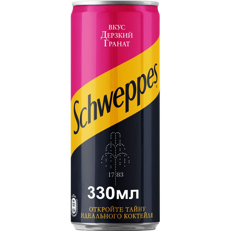 

Напиток газированный Schweppes Дерзкий гранат 330 мл