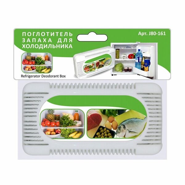 Поглотитель запаха для холодильника МУЛЬТИДОМ уголь древесный, 13*6,5*3см