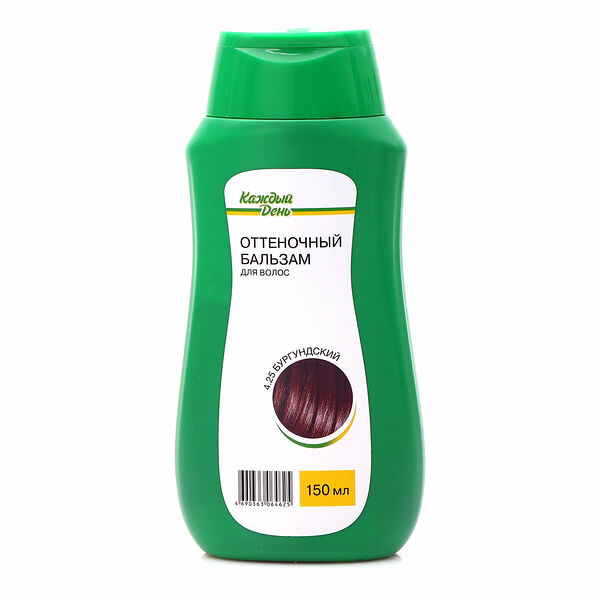 Бальзам для волос оттеночный Каждый день Бургунский тон 4.25
