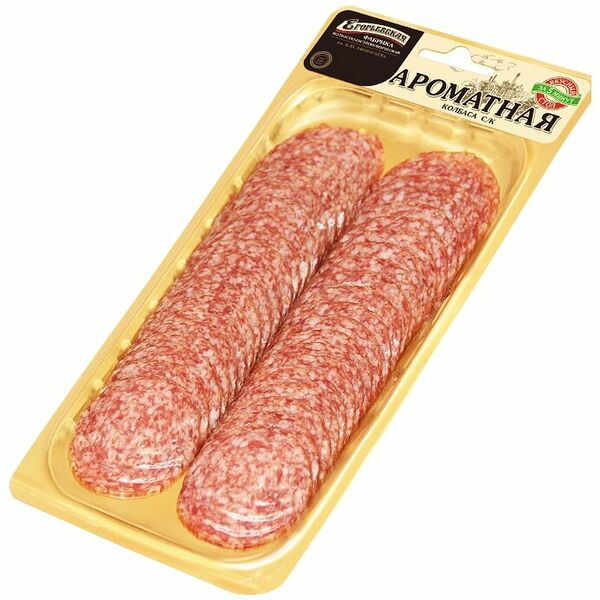 Колбаса сырокопчёная Ароматная Егорьевская КГФ нарезка