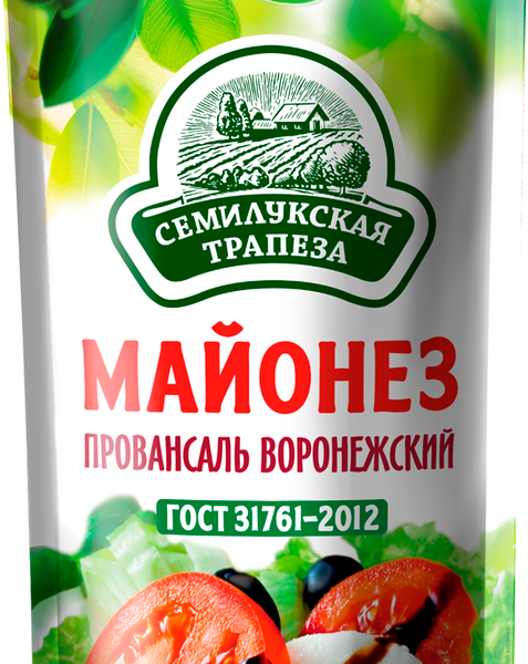Майонез СЕМИЛУКСКАЯ ТРАПЕЗА Провансаль Воронежский 51%