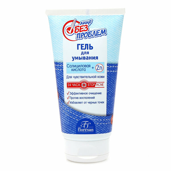 Гель для умывания салициловая кислота и цинк ТМ Floresan cosmetic (Флоресан косметик)