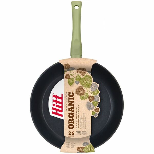 Сковорода Hitt Organic из алюминия с антипригарным покрытием, 26см