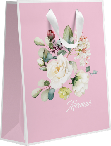 

Пакет подарочный Flora, 22,7х18х10см, Арт. М, в ассортименте