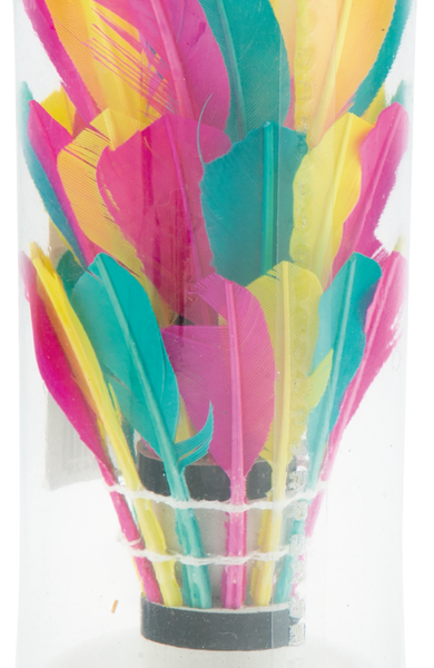 Набор перьевых воланов для бадминтона, разноцветные, 3шт