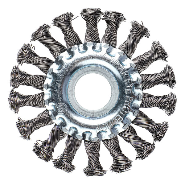 Ермак щетка металл. для ушм100мм/22мм, крученая, дисковая