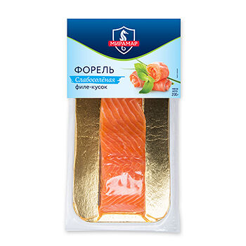 Форель Мирамар филе-куски слабосоленая 200г