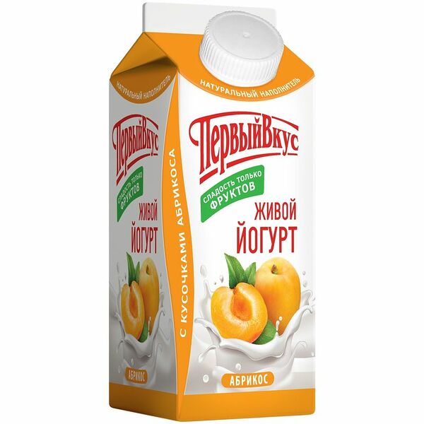 Йогурт питьевой Первый вкус с фруктовым наполнителем Абрикос 1%, без змж, 290 г