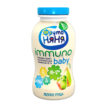 

Продукт кисломолочный ФрутоНяня Immuno Baby яблоко-груша, с 8 месяцев, 2,7% 100 г