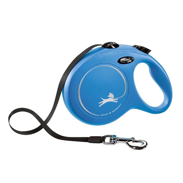 Рулетка Flexi New Classic для собак до 50 кг (8 м лента) L, Синий