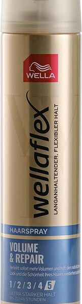 Лак для волос Wellaflex Объем и Восстановление Сверхсильная фиксация 250мл