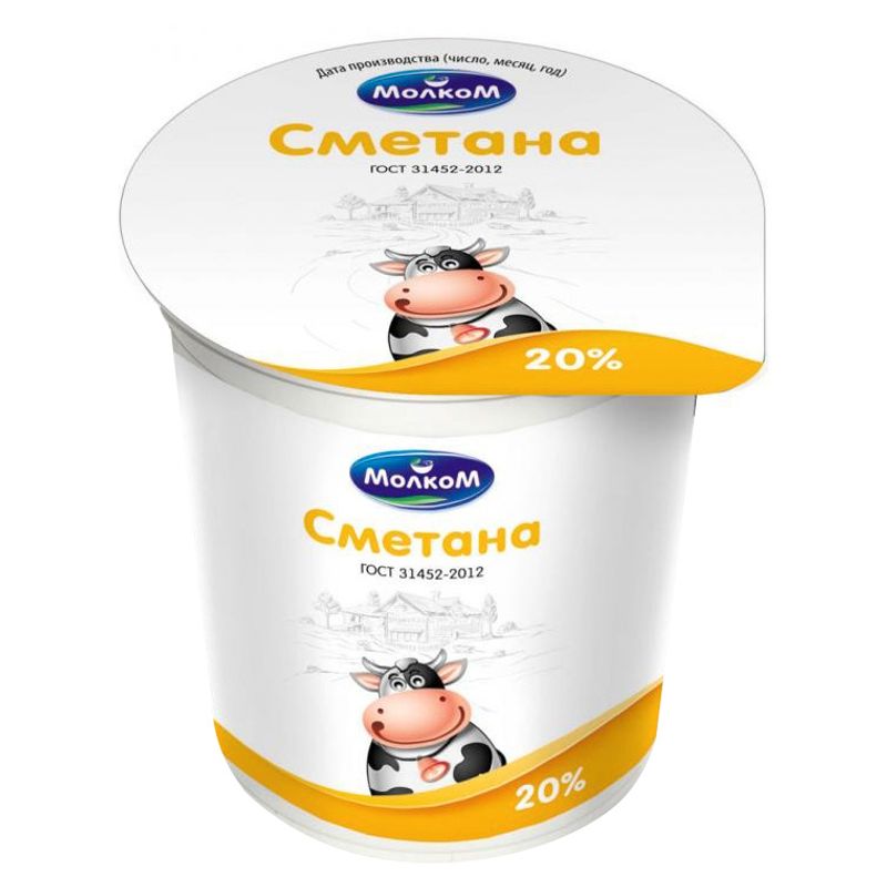 

Сметана МолкоМ 20% 400 г